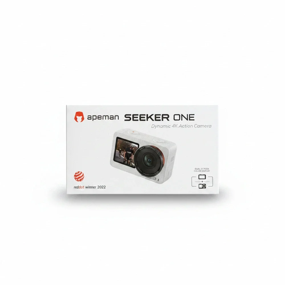 Apeman White Seeker One Dynamic 4K Action Camera with Accessories